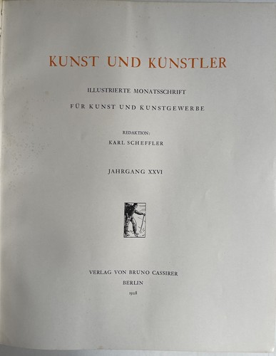 Karl scheffler kunst - scheffler, und