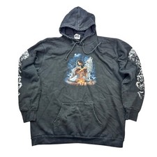 The Roxx Pullover Sweatshirt Gr. XXL Hoodie Indianer Schwarz Vintage KW1