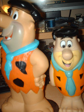 Fred Feuerstein.  Hanna Barbara 1992 . und barney gerössheimer  27 cm  spardosen