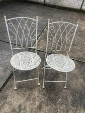 Dehner Luca Klappstuhl 2er Set je ca. 91 x 50 x 41 cm Metall Weiß