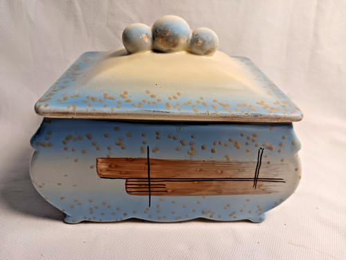 Art deco deckeldose dose - art,