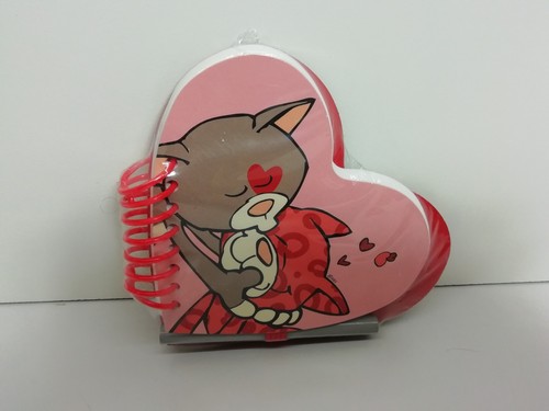 Nici love cats - love, notizblock