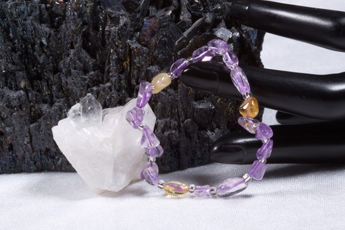Edelstein armband amethyst - edelstein, &