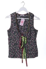 GINA Trachtenmieder Damen Trachtenmode Gr. DE 42 schwarz-pink-grün