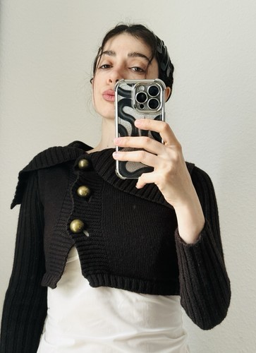 Vintage y2k cardigan with - cardigan,