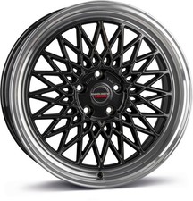 4x Alufelgen Borbet B black rim polished 8x18 ET40 LK5 114 18 Zoll Felgen Alu