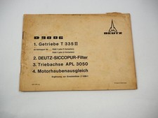 Deutz D9006 Schlepper Getriebe