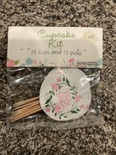 12 Baby in bloom Cupcake picks