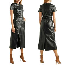 Damen Designer Leder Overall