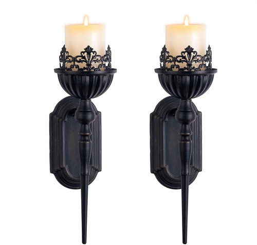 Wandleuchte kerzenhalter set - wandleuchte,