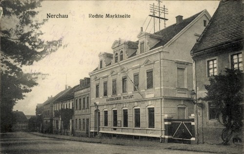 Postcard nerchau grimma - grimma, in