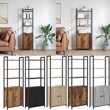 Bücherregal Metall Regal Holzwerkstoff Standregal Industrial mit 6 Regalen