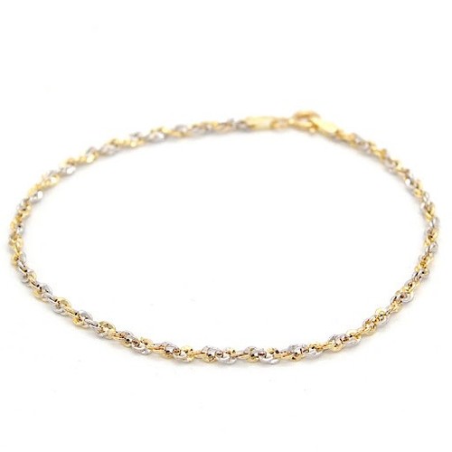 Armband 18kt gold zweifarbig - armband,