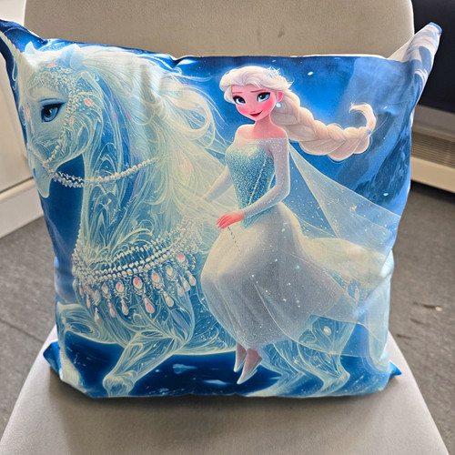 Kissen elsa frozen blau weiß - elsa,