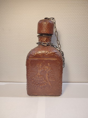 Alte flasche lederkaraffe - flasche,,