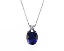 Kette Weißgold, Diamant und