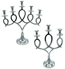 Kerzenständer 3/5 armig Kerzenleuchter Kerzenhalter Kandelaber Silber 45/57cm