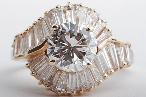 Brillant diamant ring - diamant, dpl