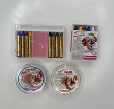 Jofrika Halloween Clown Schminke Set Schminkstifte Clown-Weiß Farbstifte Kinder