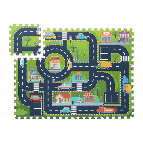 Puzzlematte straße