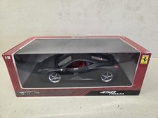 Modellautos HOT WHEELS 1:18 Ferrari 458 Italia schwarz matt ungeöffnet mit OVP
