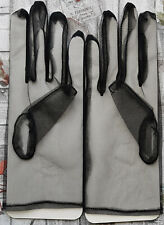 Damen Netzhandschuhe schwarz Party, Hochzeit usw. neu