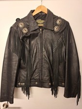Lederjacke mit Fransen Damen