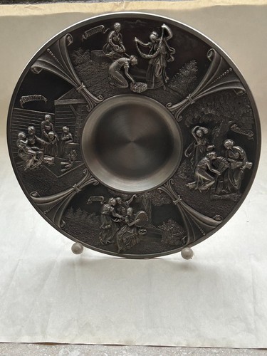 Zinn wandteller 4 - zinn,
