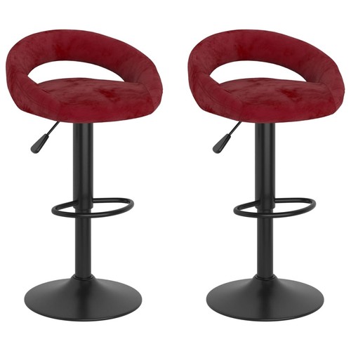 Barhocker stk weinrot - barhocker, samt
