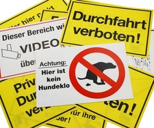 Warnschild Hinweis Schild