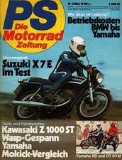 Zeitschrift PS Motorrad #3 von 1979 Suzuki X7E Kawa Z 1000 Yamaha RD DT 50