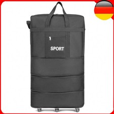 XXL Rollenkoffer große Reisetasche mit Dehnfalte Rollen 31Zoll Reisetasche DEU