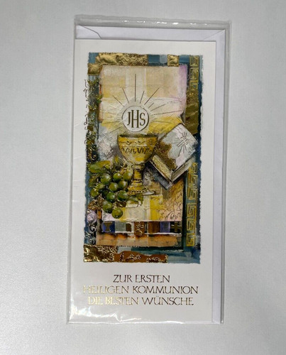 Kommunion geschenkkarte - kommunion,