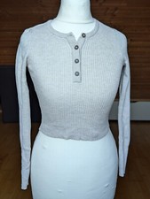 Pull&Bear Pullover Kurz Beige Gr. XS