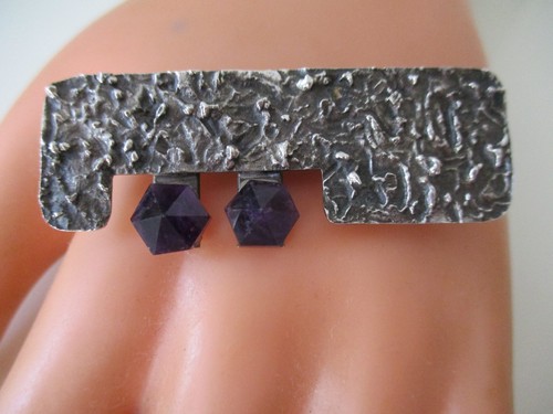Amethyst brosche 800 - ,