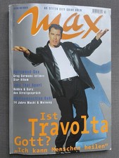 MAX 10/1996 JOHN TRAVOLTA Robbie Williams Gary Barlow Helmut Kohl Greg Gorman