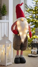 LED Deko Wichtel "Zipfelmütze" groß, 148 cm hoch, beleuchtet, Weihnachts Figur