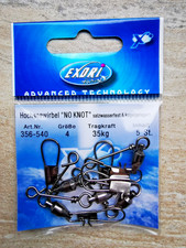 No-Knot Hochseewirbel 35kg Tragkraft Salzwasserfest und Kugelgelagert Wirbel