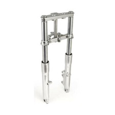 Wide Glide Gabel komplett, Einscheibe, Chrom, f. Harley-Davidson 86-99 FLST