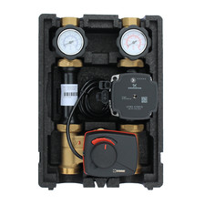 Pumpengruppe / Mischergruppe DN25 mit ESBE Mischer und Grundfos UPM3 Pumpe