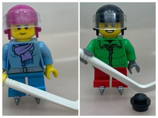 LEGO ® Minifigur Eishockey-Kids aus  Adventskalender 2016  60133 - hol081 hol080