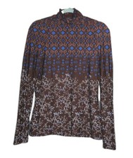 stretch Rollkragen Ringelshirt