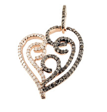 Herzanhänger 10 Karat Rotgold