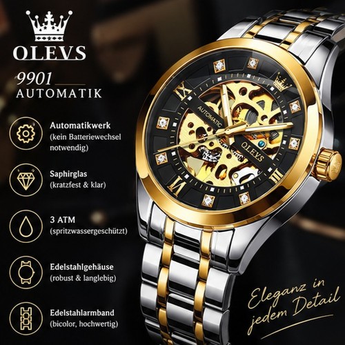 Olevs 9901 herren - herren, armbanduhr