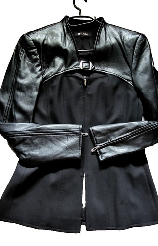 Escada jacke leder mit - escada.,