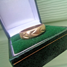 Gold Hochzeit Ring 9ct