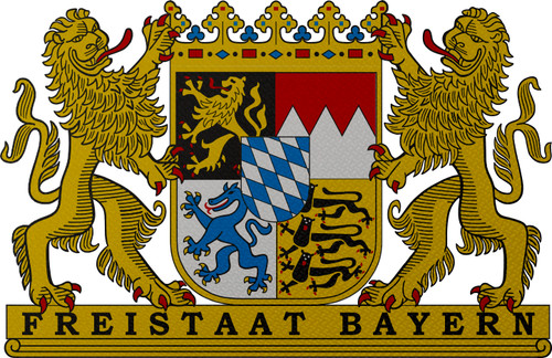 Aufnäher freistaat bayern - freistaat,