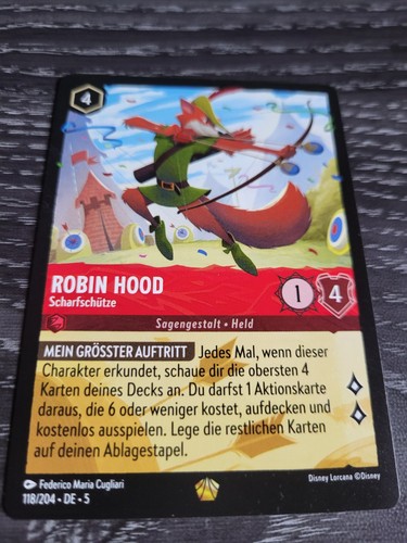 Disney lorcana robin hood - lorcana,