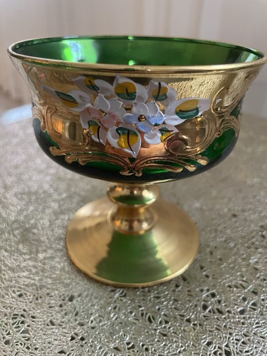 Vintage kelch bohemian glas - kelch,