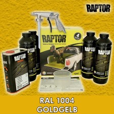 Raptor Lack Beschichtung 4er Set + UBS Pistole/tönbar, schwarz, RAL Farben/Upol